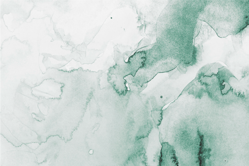 Tapis vinyle salle de bain moderne aquarelle blanc et vert - TenStickers