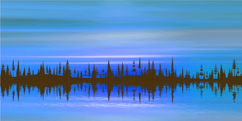 Tapis vinyle nature mélange de paysages abstraits - TenStickers