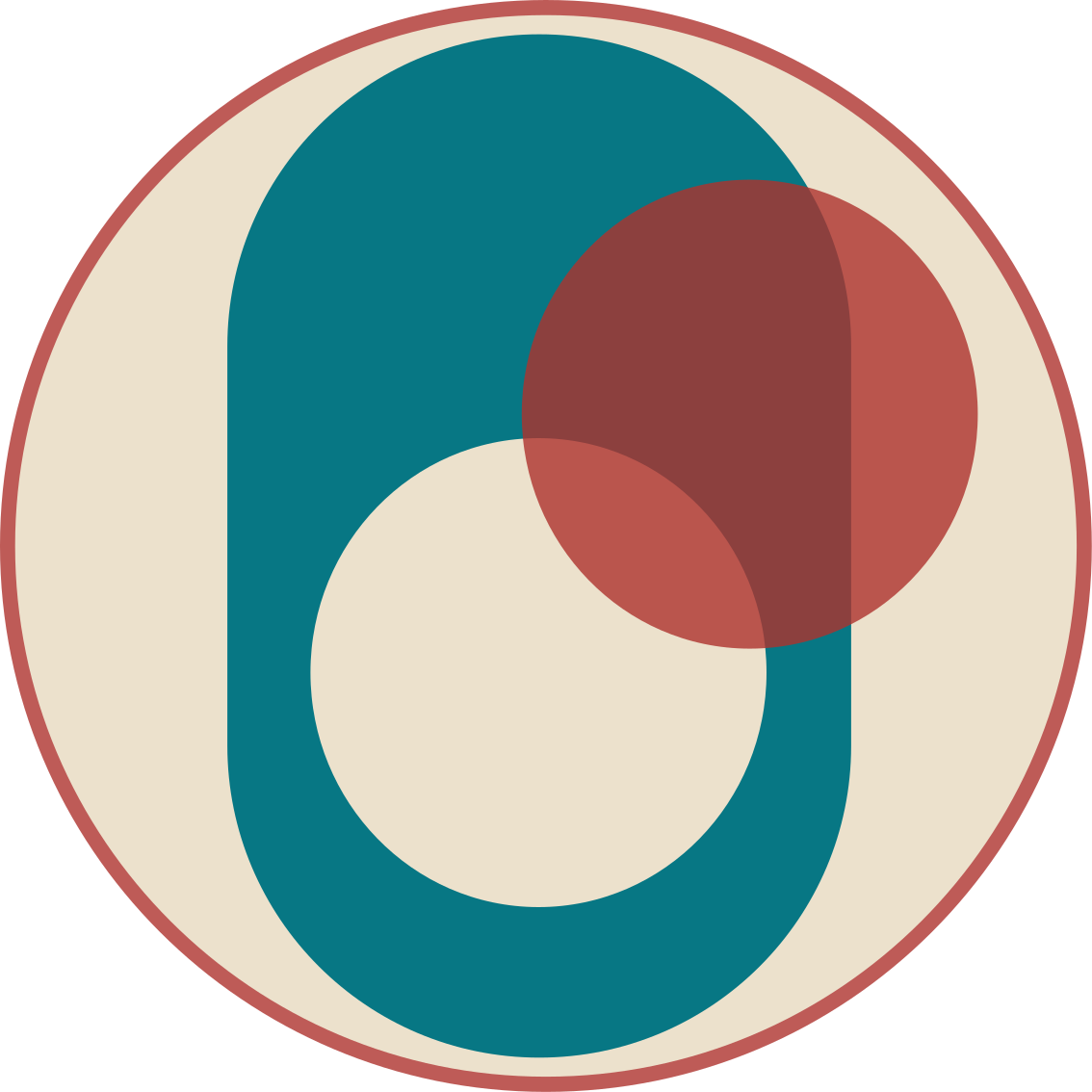 Tapis vinyle design moderne cercles en harmonie - TenStickers