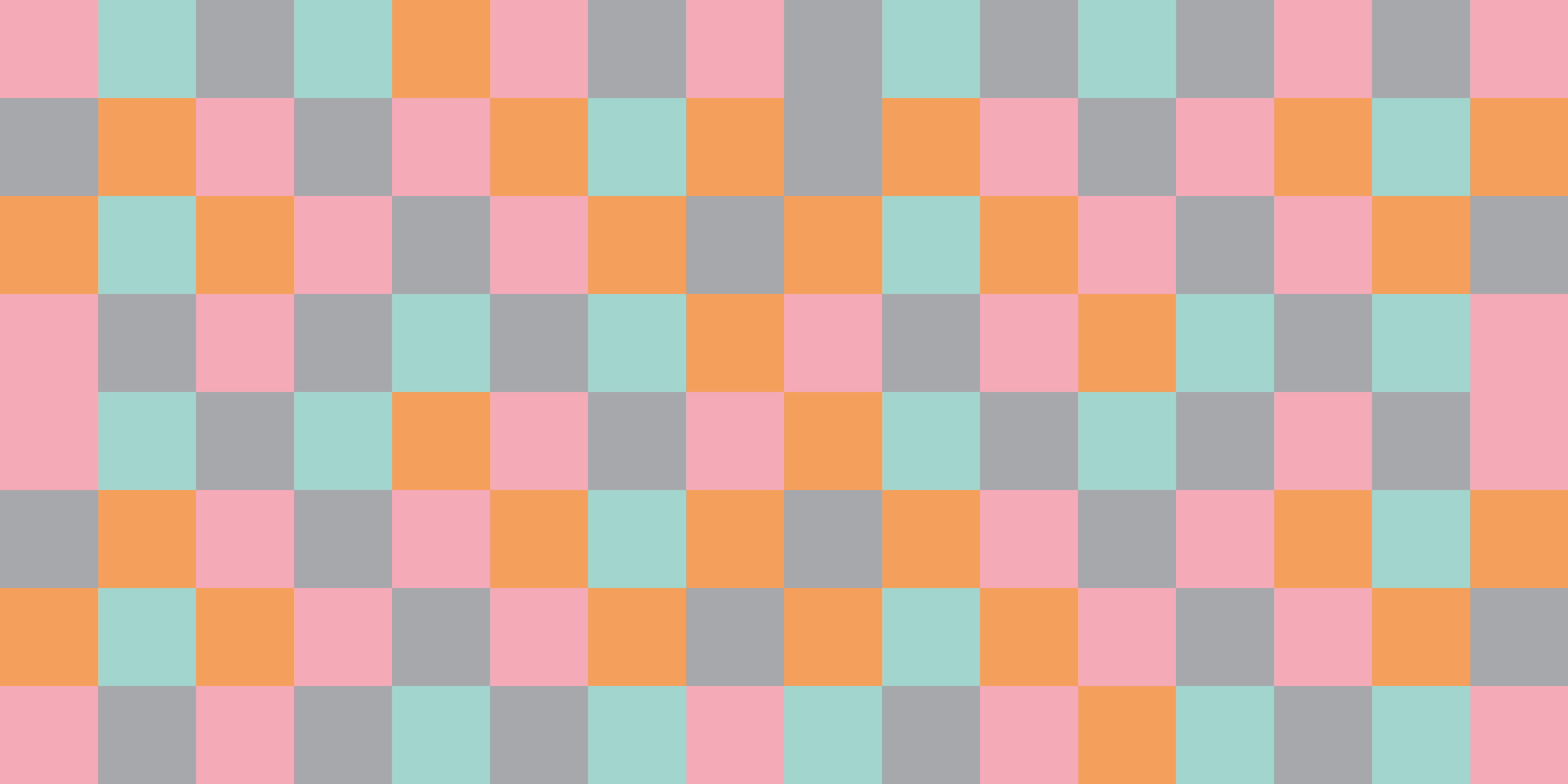 Tapis vinyle géométrique damier coloré - TenStickers