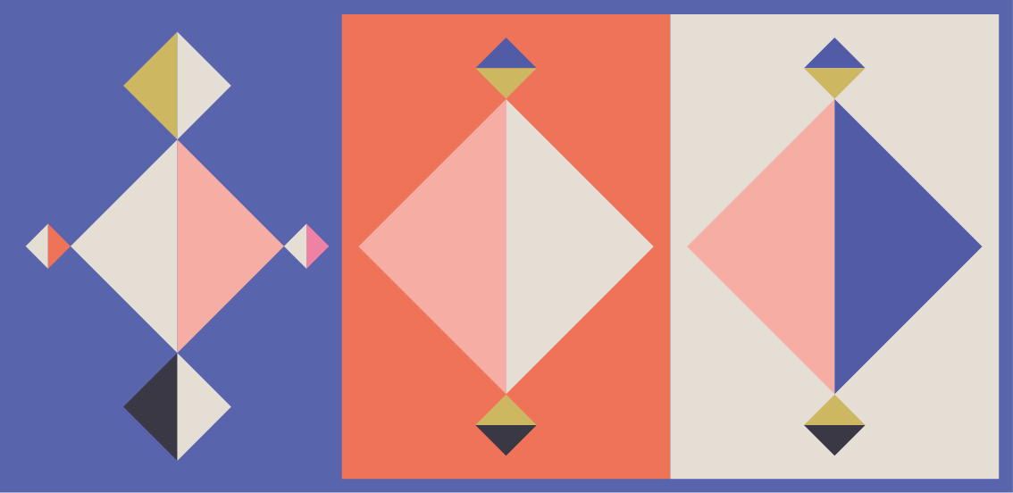 Tapis vinyle géométrique formes modernes abstraites - TenStickers