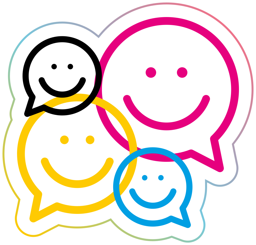 Tapis vinyle ado collection de smileys - TenStickers