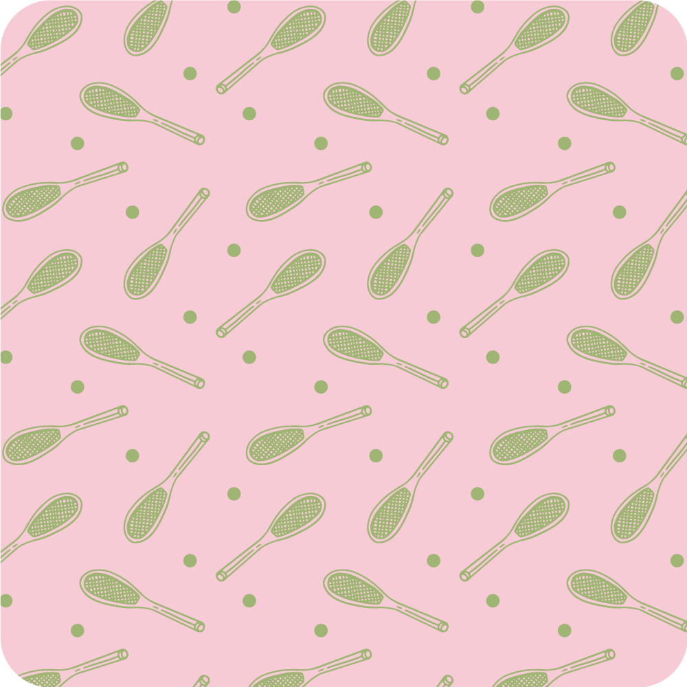 Tapis vinyle jeux modèle de raquette - TenStickers