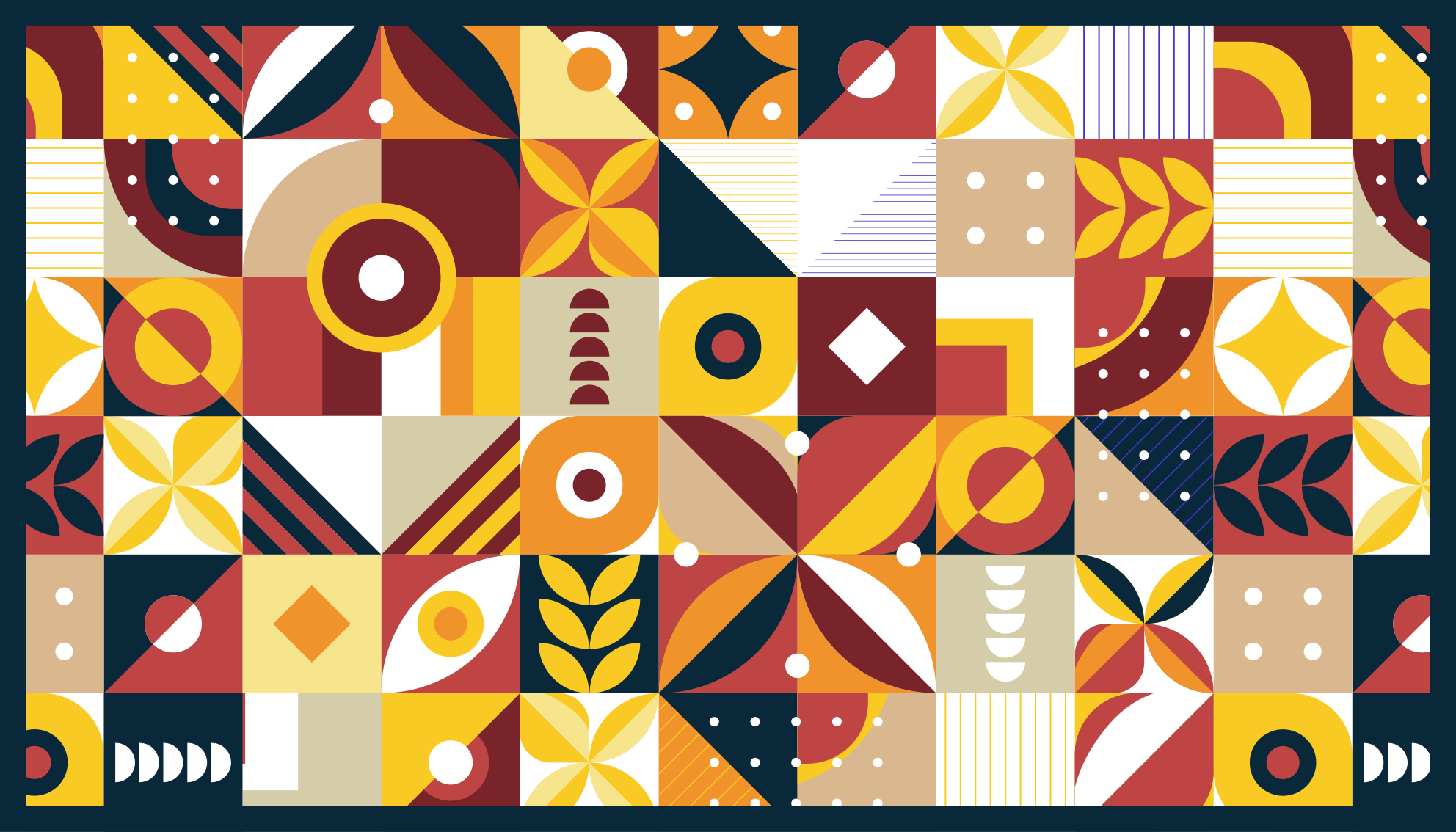 Tapis vinyle carreaux de ciment compositions vivantes - TenStickers