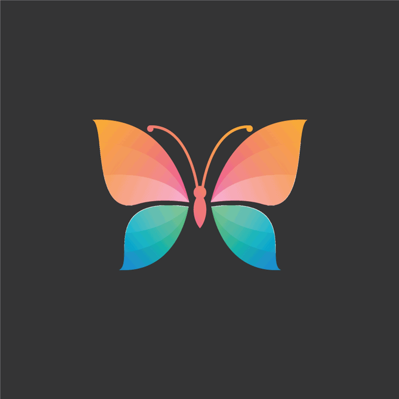 Tapis vinyle nature concept de papillon vibrant - TenStickers