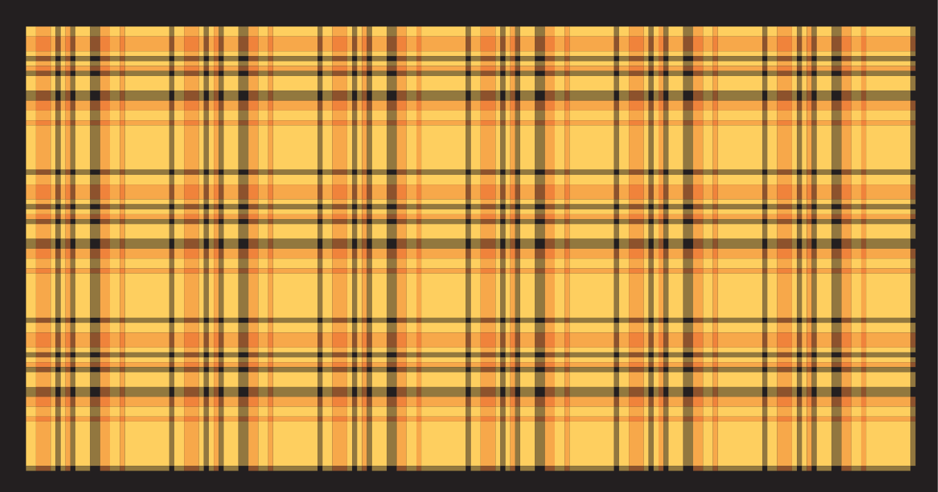 Tapis vinyle rayures motif tartan classique - TenStickers
