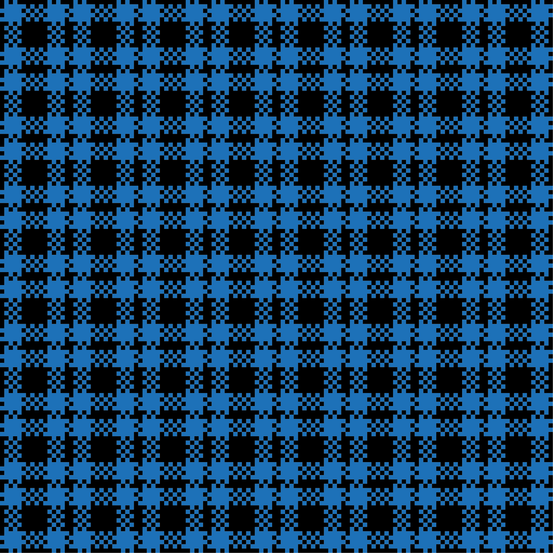 Tapis vinyle carreaux de ciment motif à damiers bleus - TenStickers