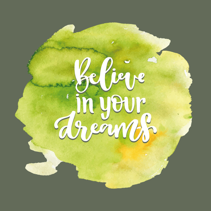 Tapis vinyle citation confiance dans les aspirations - TenStickers