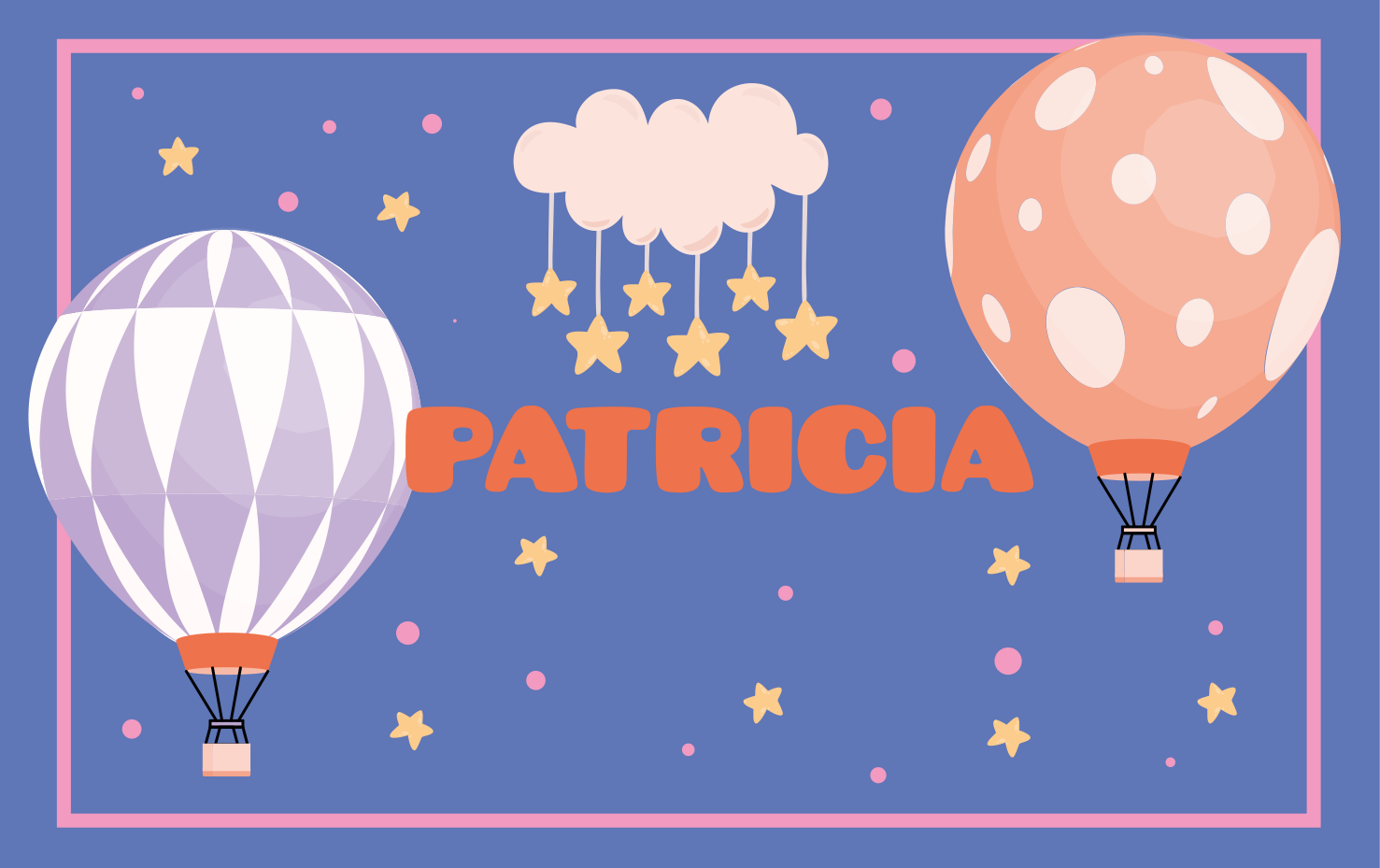 Tapis vinyle personnalisé aventures en montgolfière - TenStickers