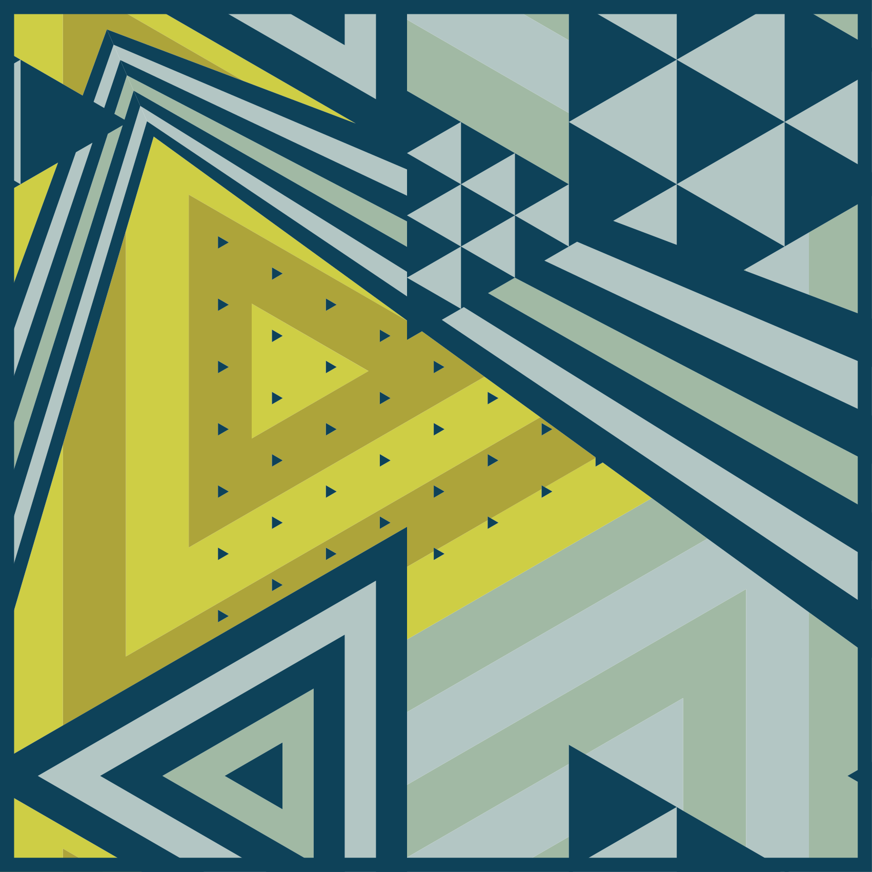Tapis vinyle géométrique éléments triangulaires - TenStickers