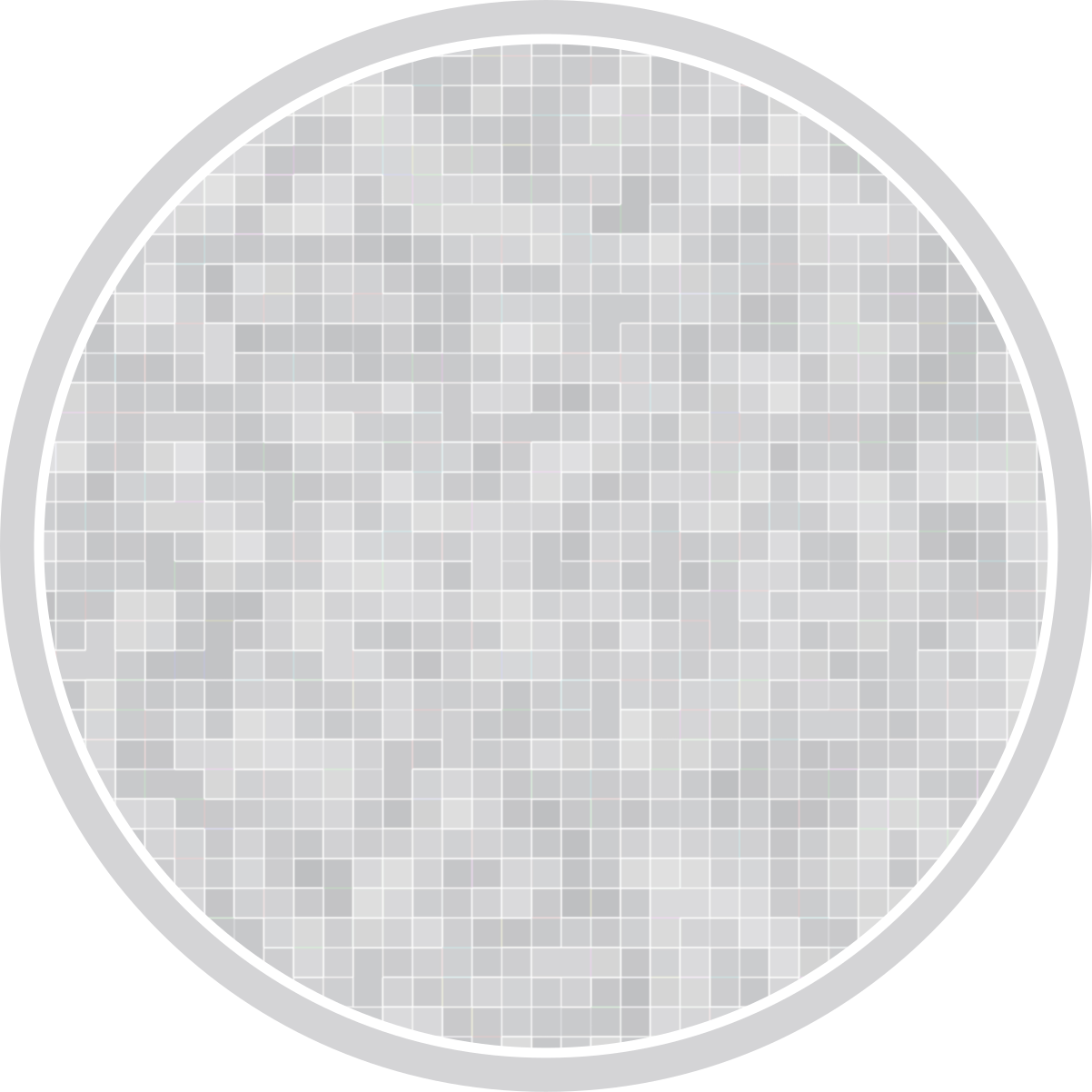 Tapis vinyle salle de bain motif mosaïque élégant - TenStickers