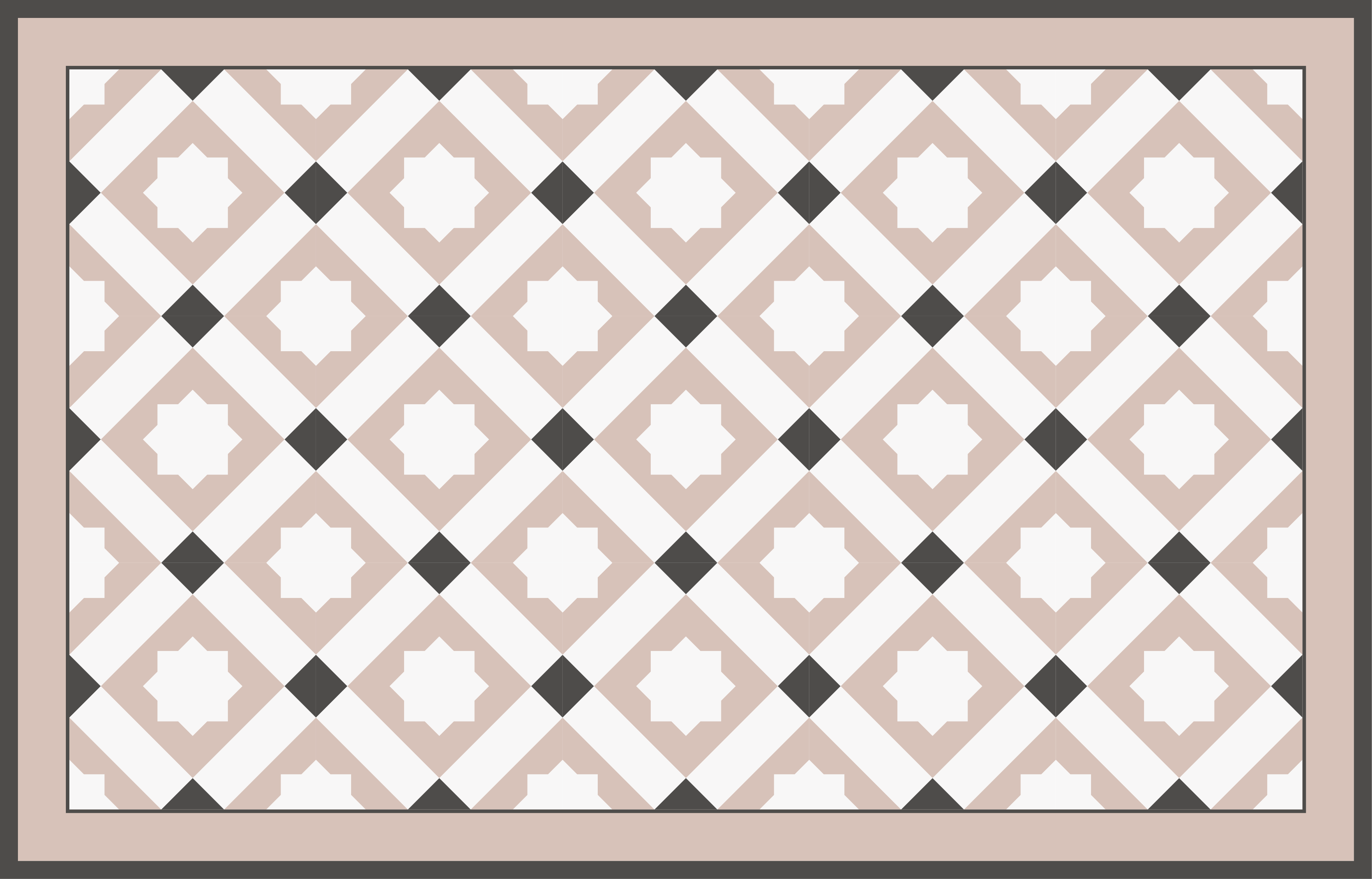 Tapis vinyle salle de bain étoiles géométriques - TenStickers