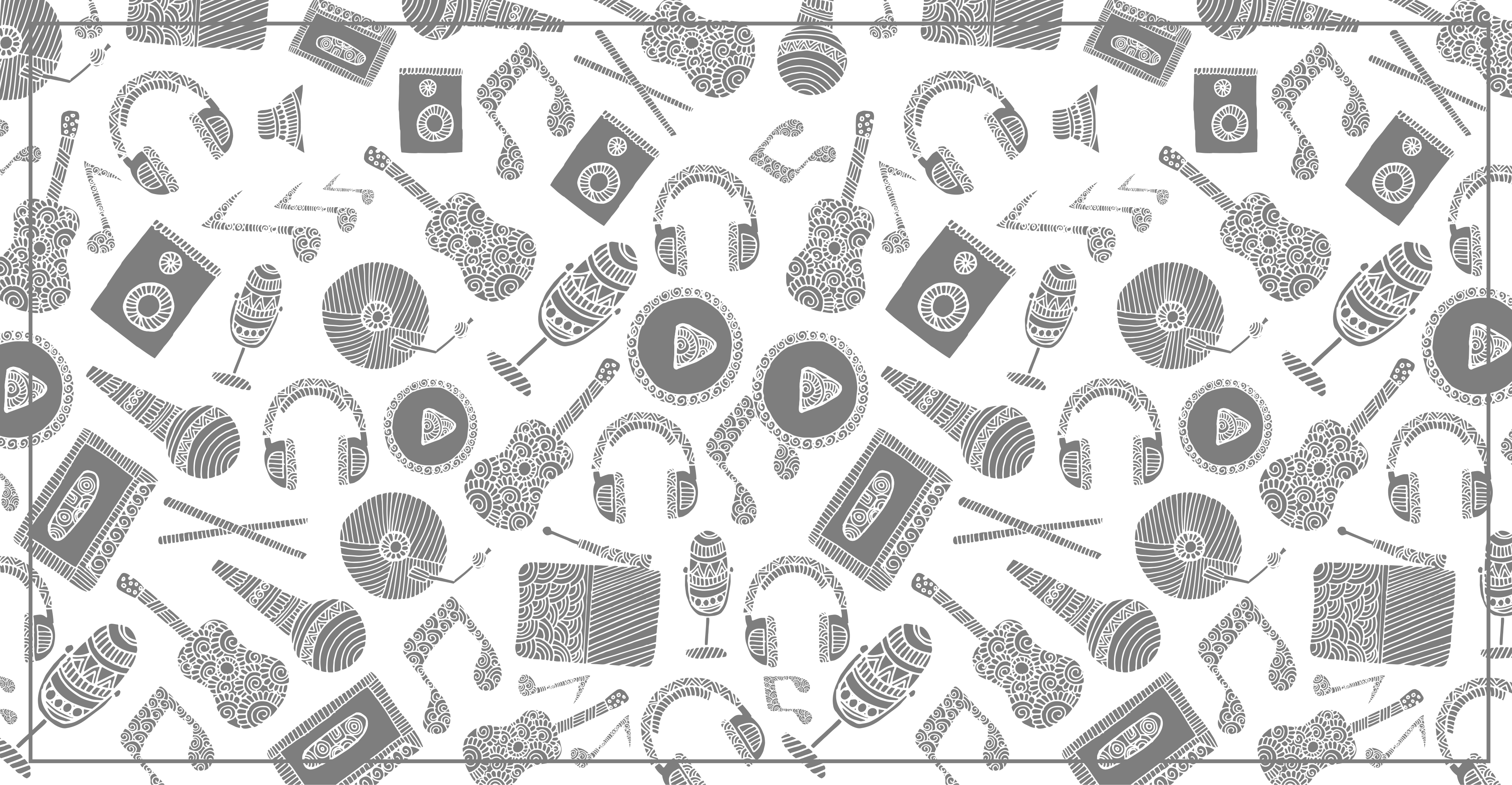 Tapis vinyle autres tapis motif Éléments musicaux - TenStickers