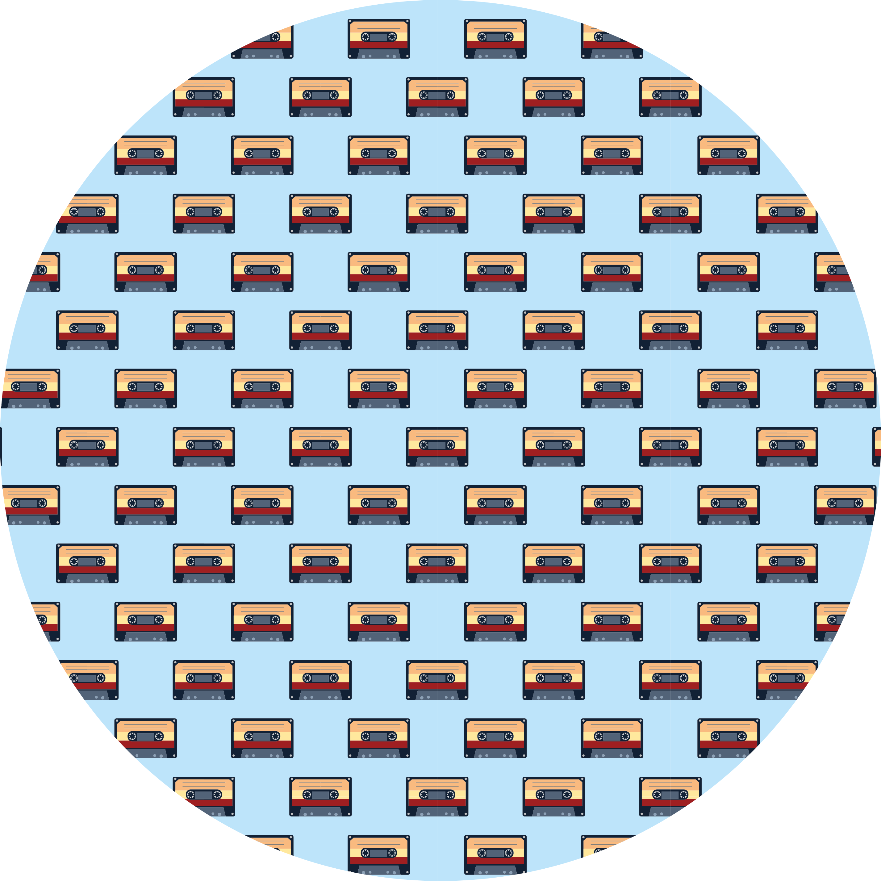 Tapis vinyle vintage concept cassette rétro - TenStickers