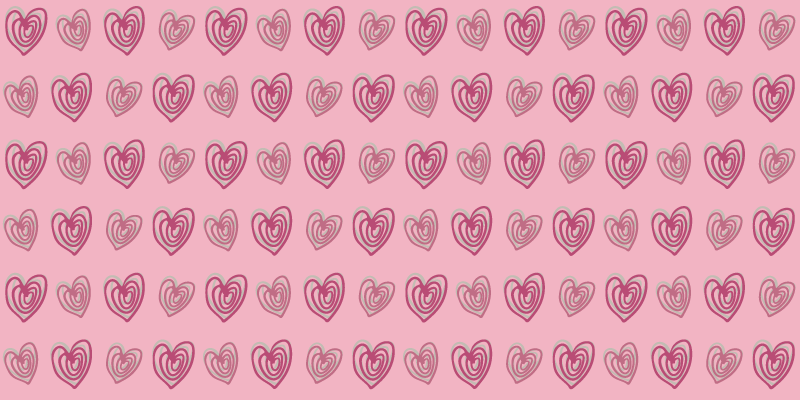 Tapis vinyle autres tapis motif rose avec cœurs - TenStickers