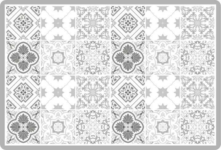 Tapis vinyle marbre motif de tuile élégant - TenStickers