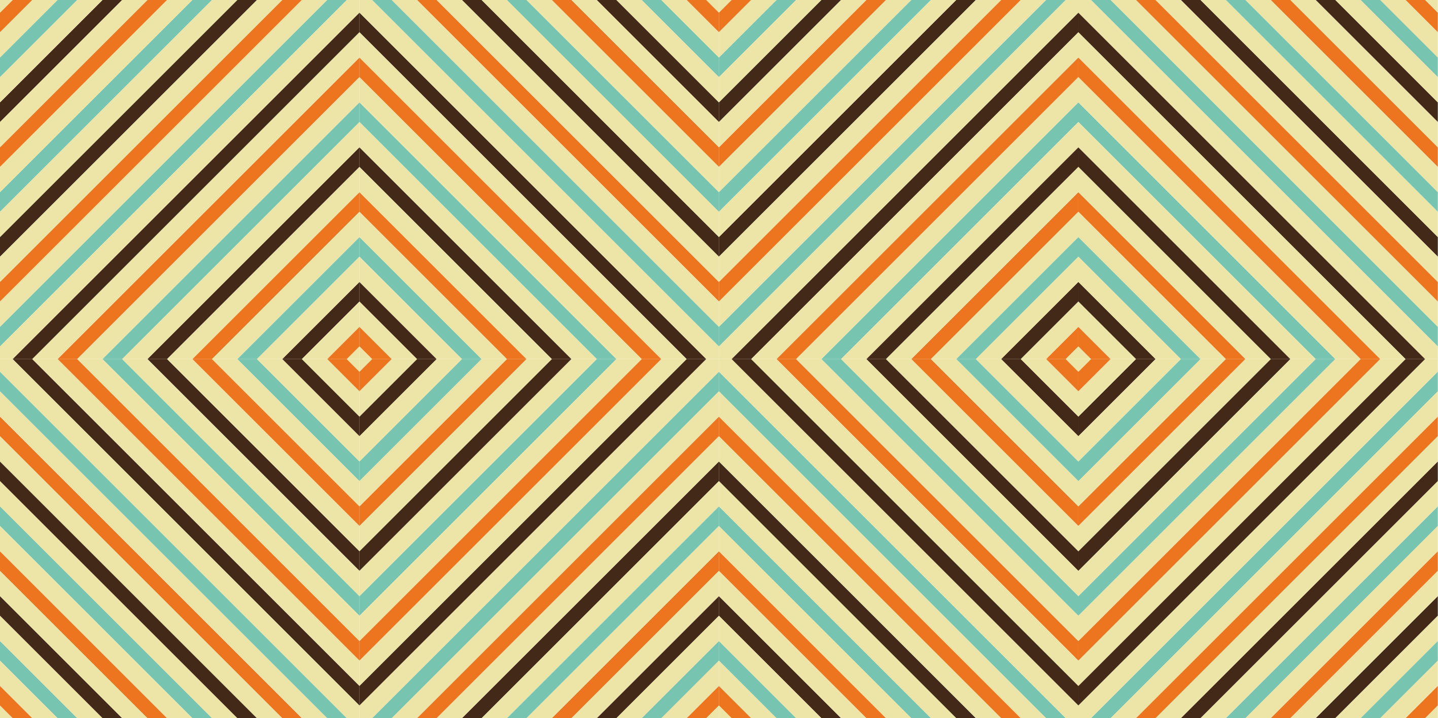 Tapis vinyle géométrique rayures à motifs de losanges - TenStickers