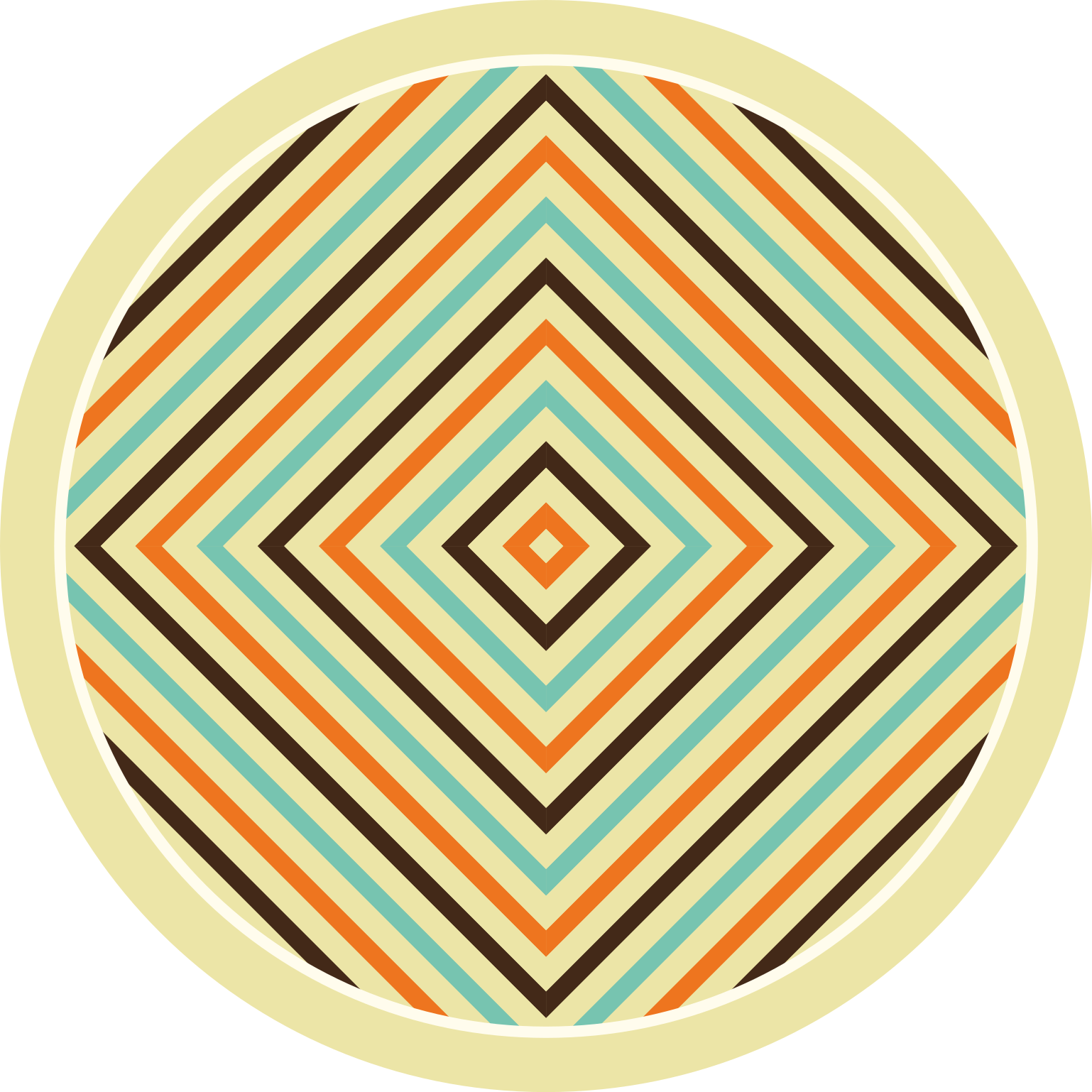 Tapis vinyle rayures style chevron vivant - TenStickers