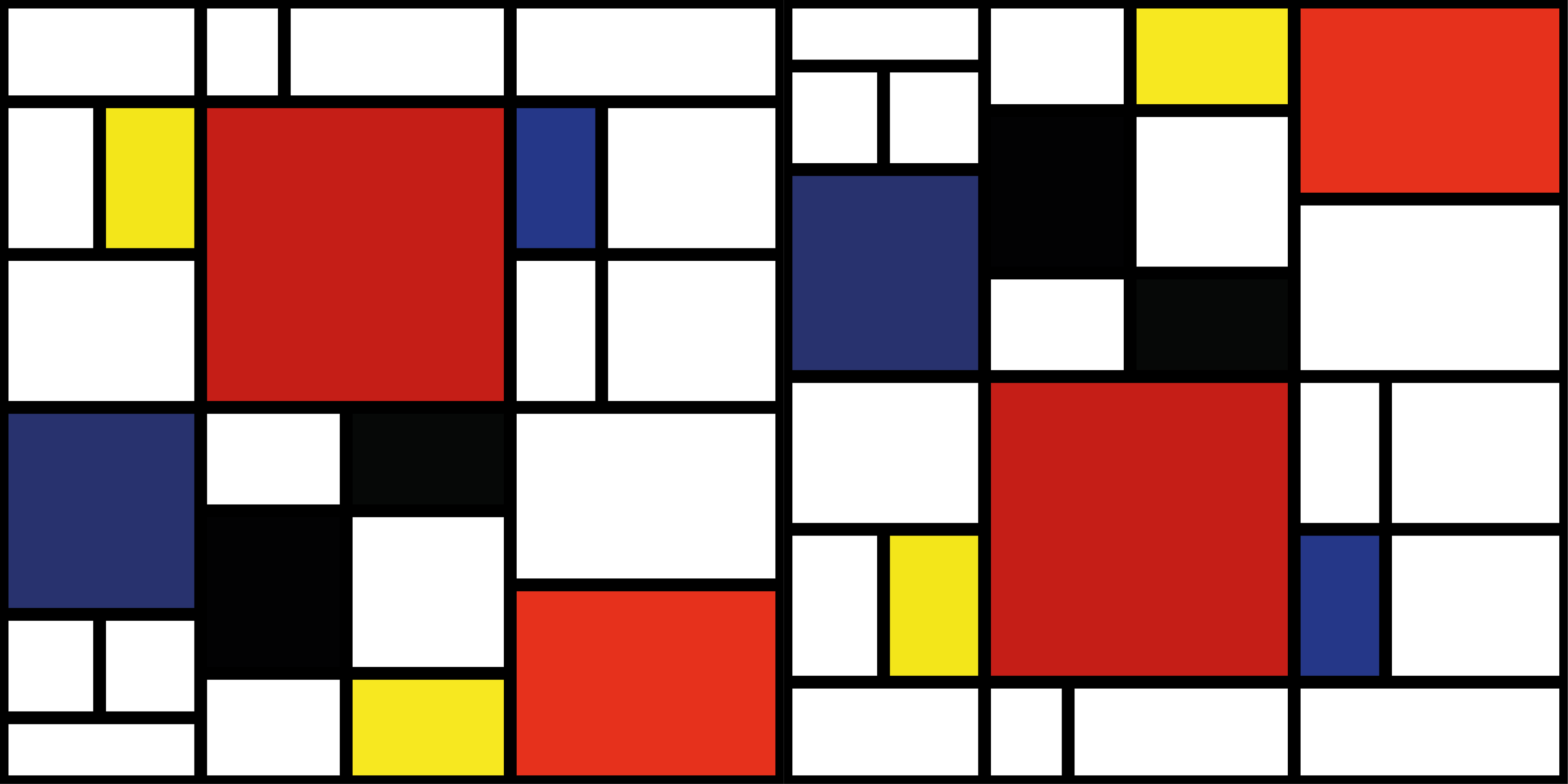 Tapis vinyle design moderne motif de blocs de couleurs - TenStickers