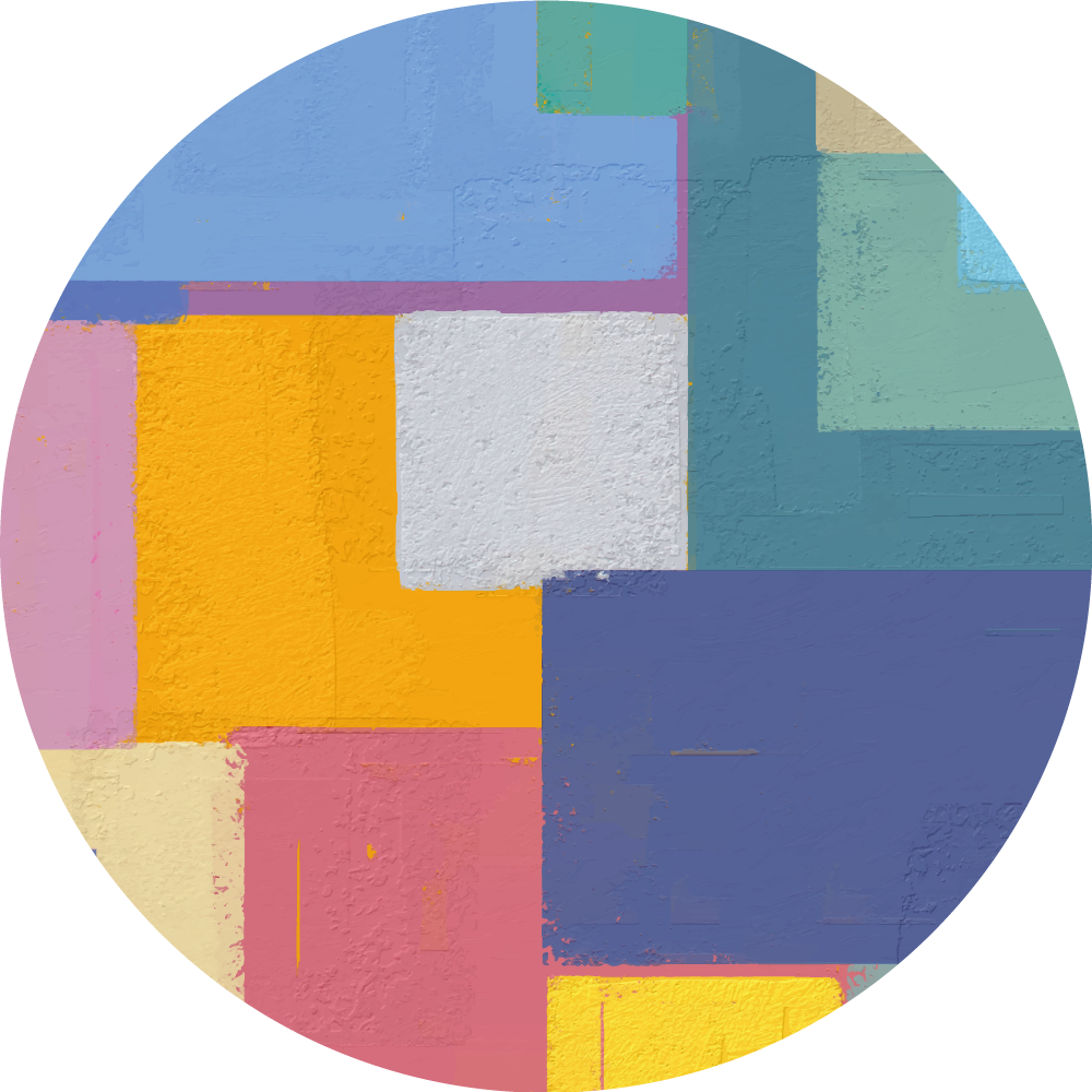 Tapis vinyle géométrique figures géométriques vives - TenStickers