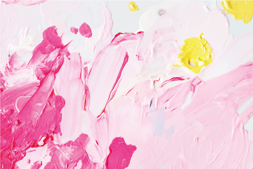 Tapis vinyle ado tourbillons abstraits en rose - TenStickers