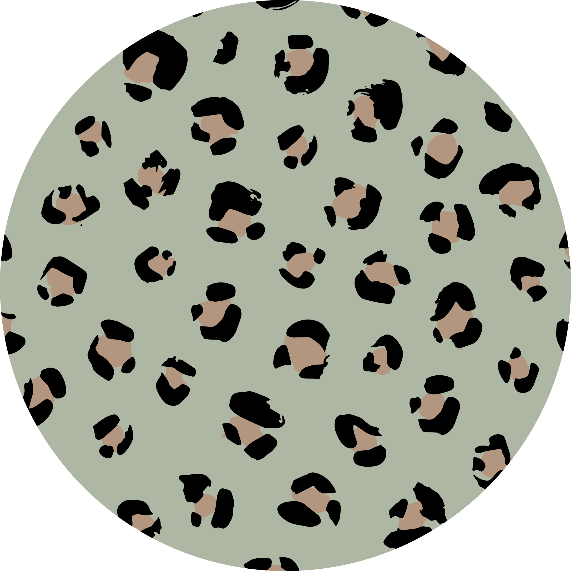 Tapis vinyle motif animal imprimé léopard esthétique - TenStickers