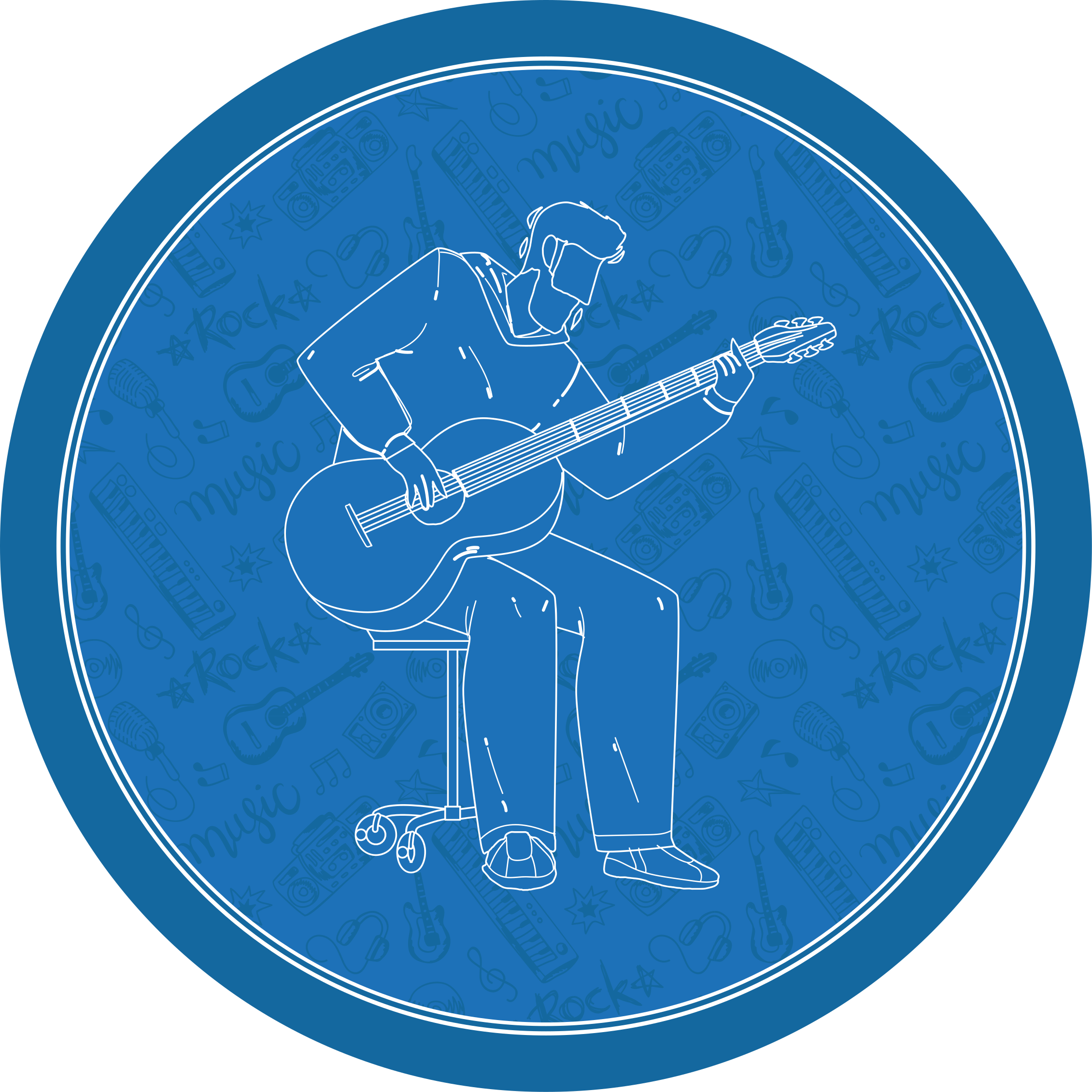 Tapis vinyle texture ambiance musicale - TenStickers