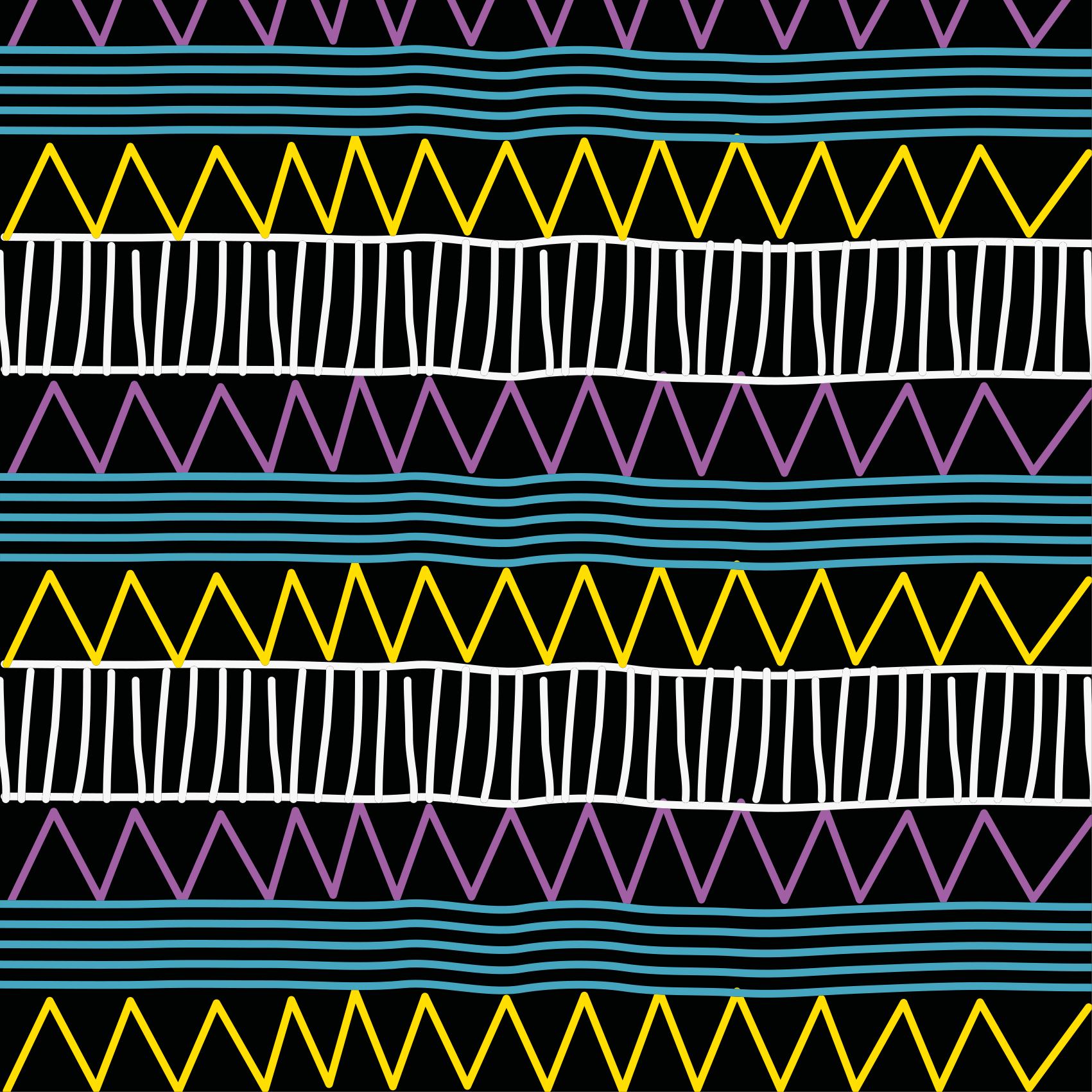 Tapis vinyle géométrique jeu de motifs colorés - TenStickers