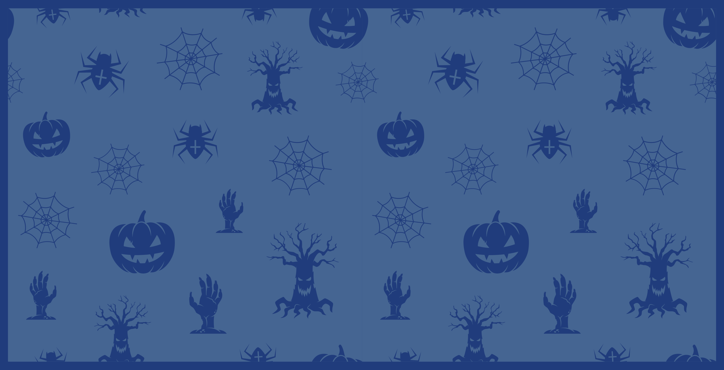 Tapis vinyle pour halloween thème bleu effrayant - TenStickers