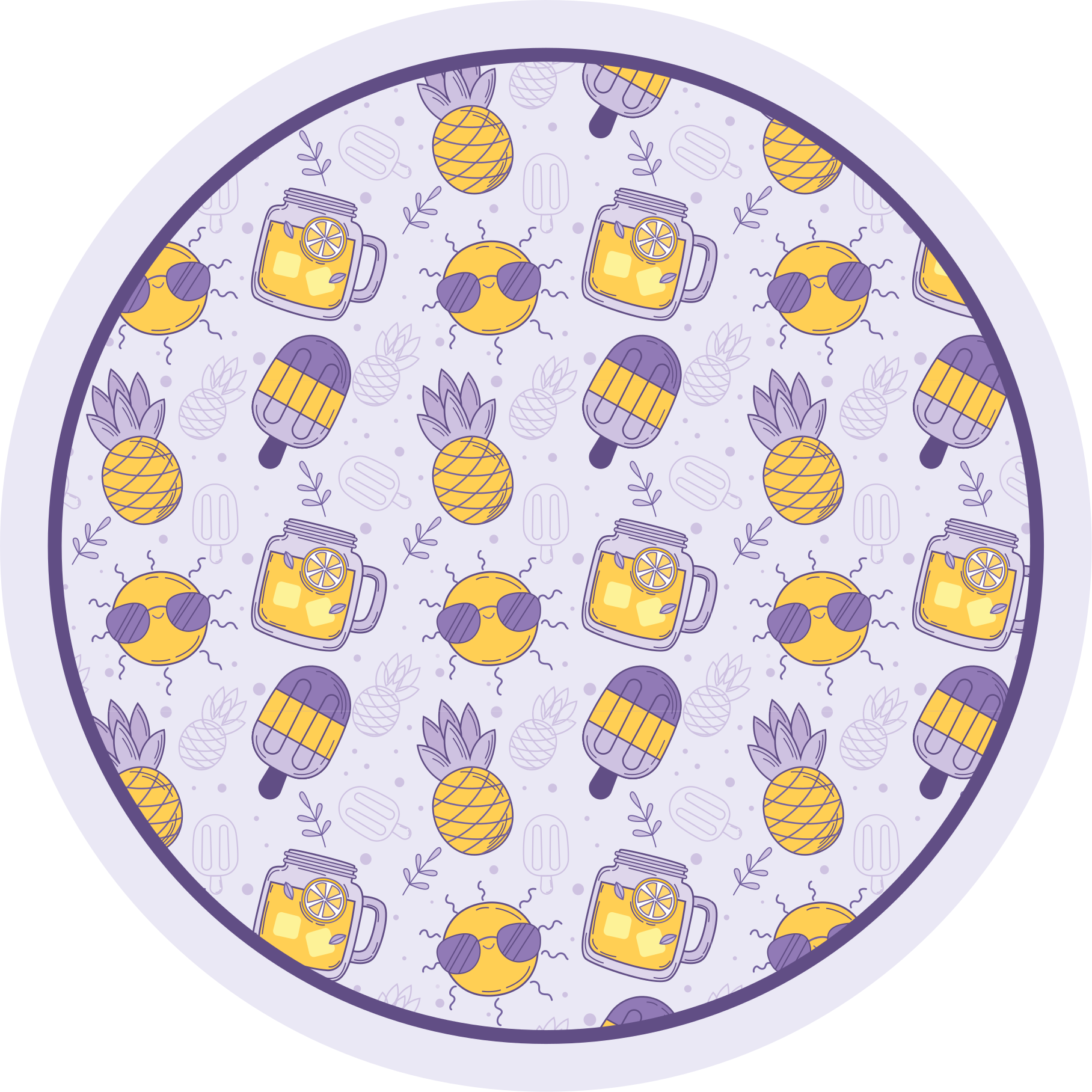 Tapis vinyle autres tapis plaisirs d'été tropicaux - TenStickers