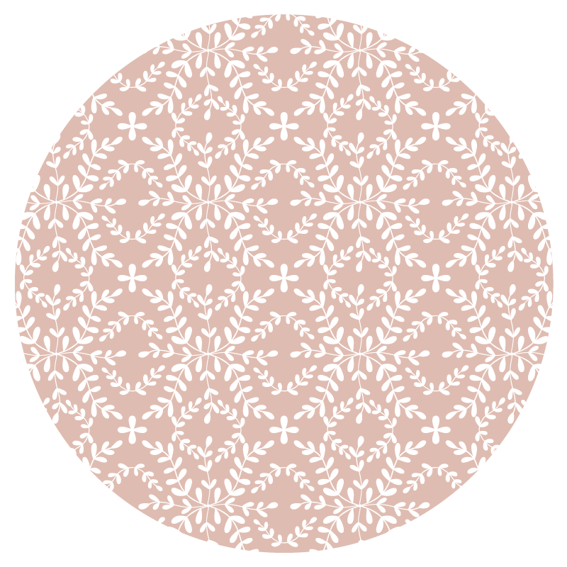 Tapis vinyle plantes composition florale délicate - TenStickers