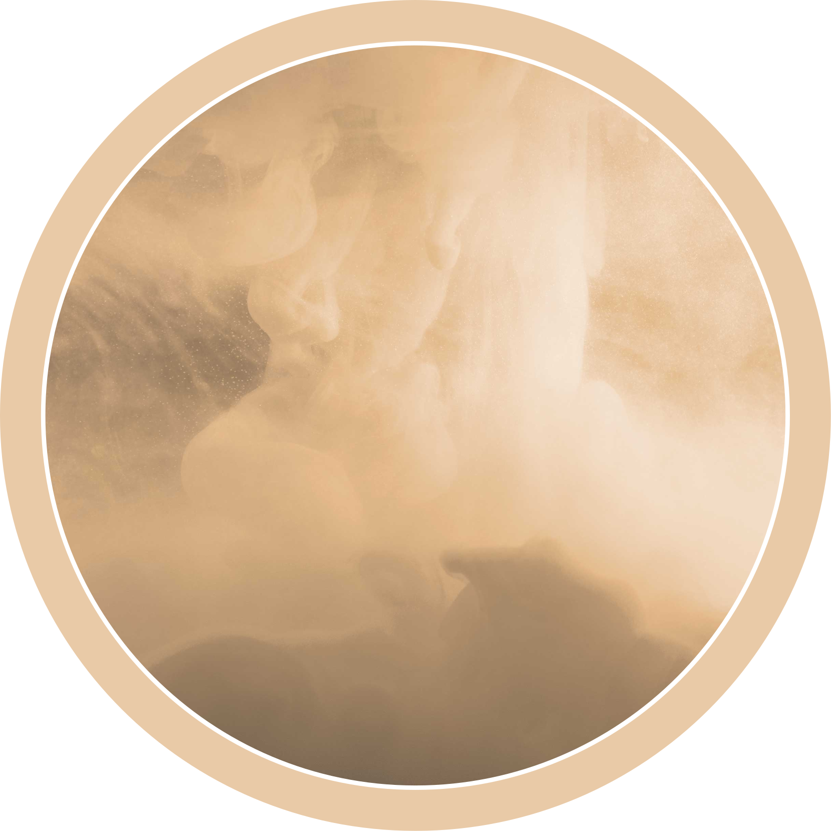 Tapis vinyle salle de bain ondulations crème douces - TenStickers