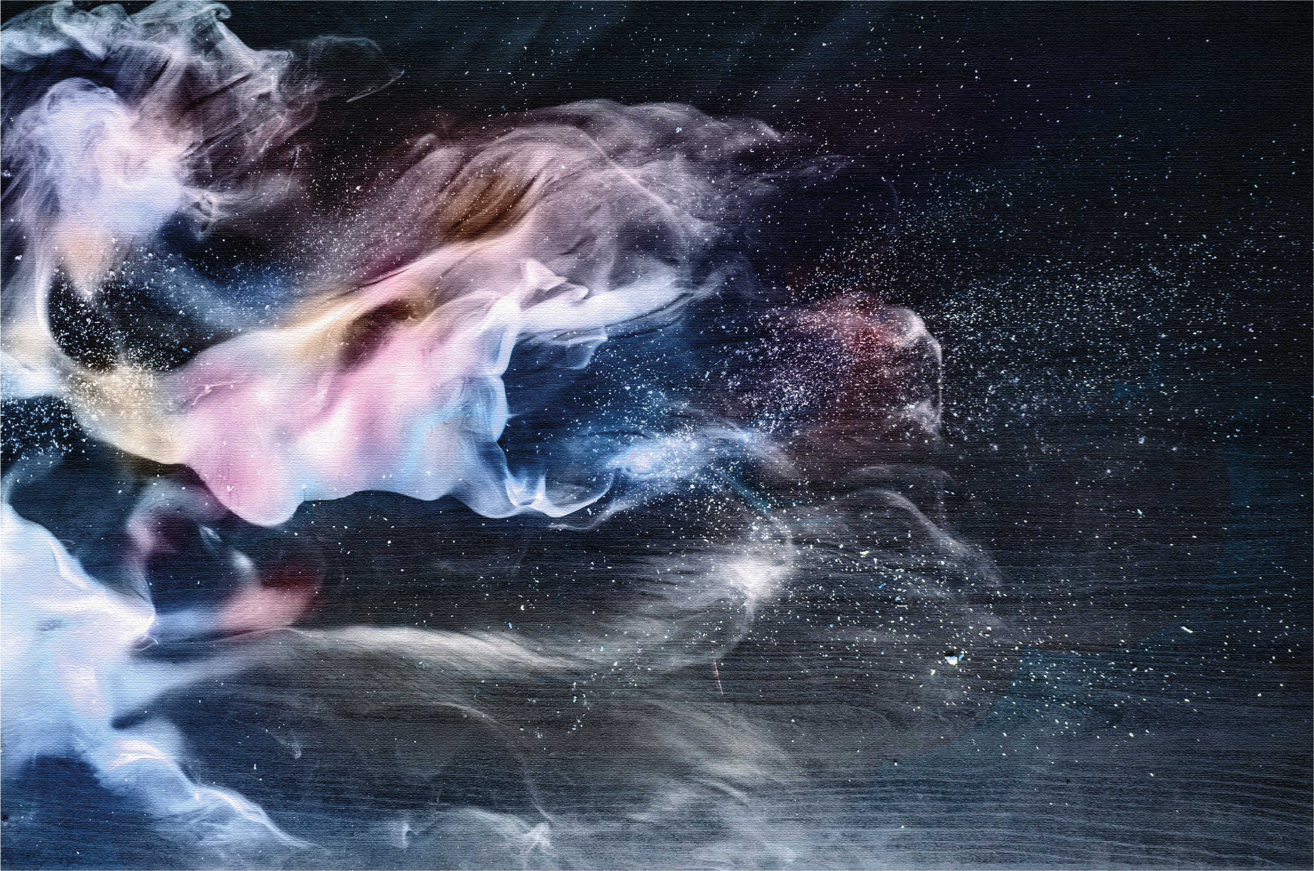 Tapis vinyle ado tourbillons de fumée cosmique - TenStickers