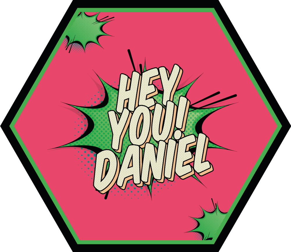 Tapis vinyle personnalisé salutation de style comique - TenStickers