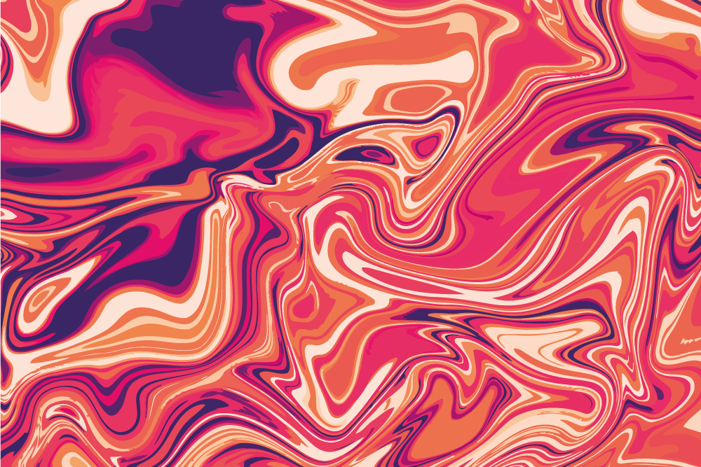 Tapis vinyle design moderne motif tourbillonnant vibrant - TenStickers