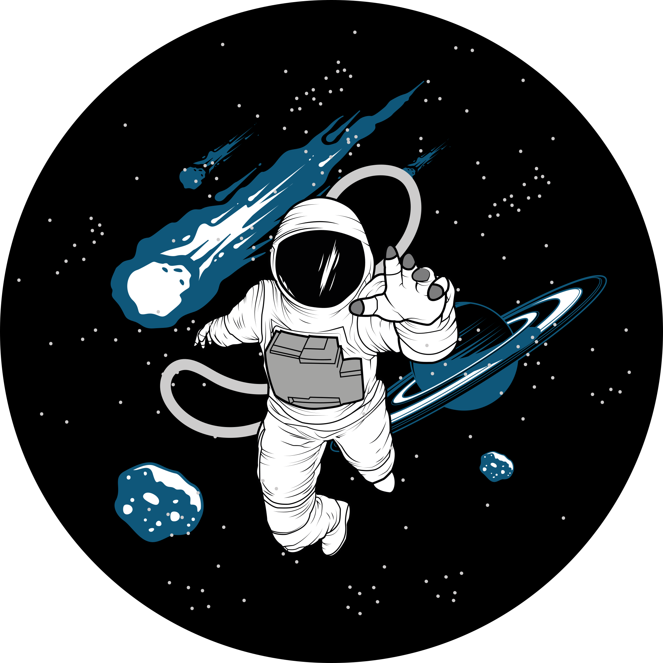 Tapis vinyle route aventure astronomique - TenStickers