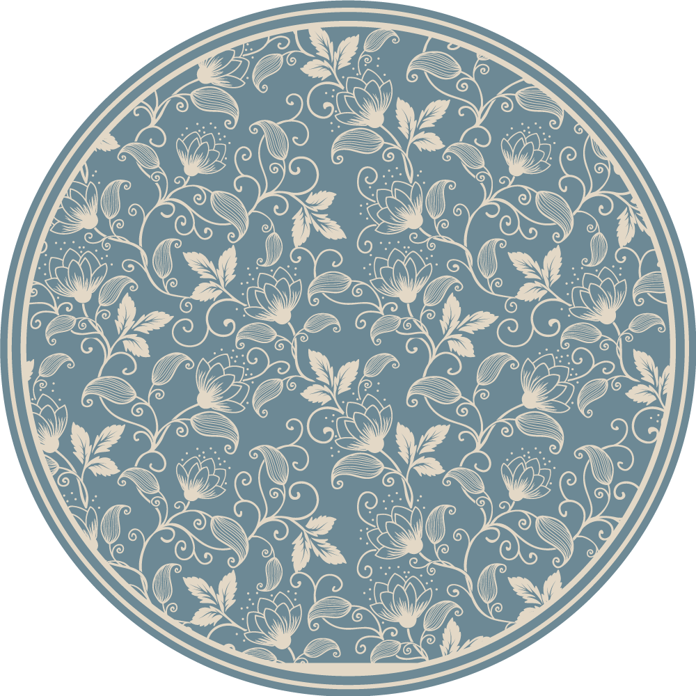 Tapis vinyle plantes tourbillon botanique - TenStickers