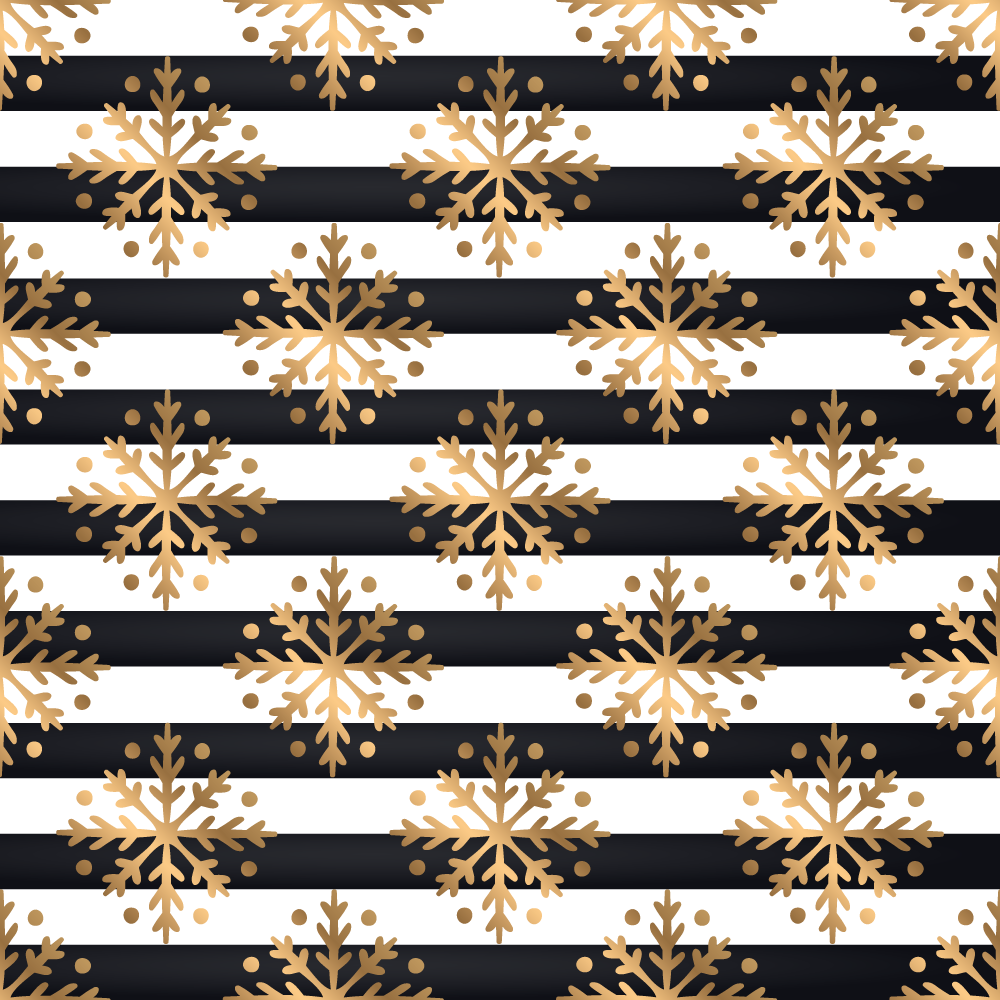 Tapis vinyle noël motif élégant de flocon de neige - TenStickers