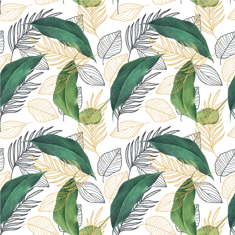 Tapis vinyle nature élément de feuillage riche - TenStickers