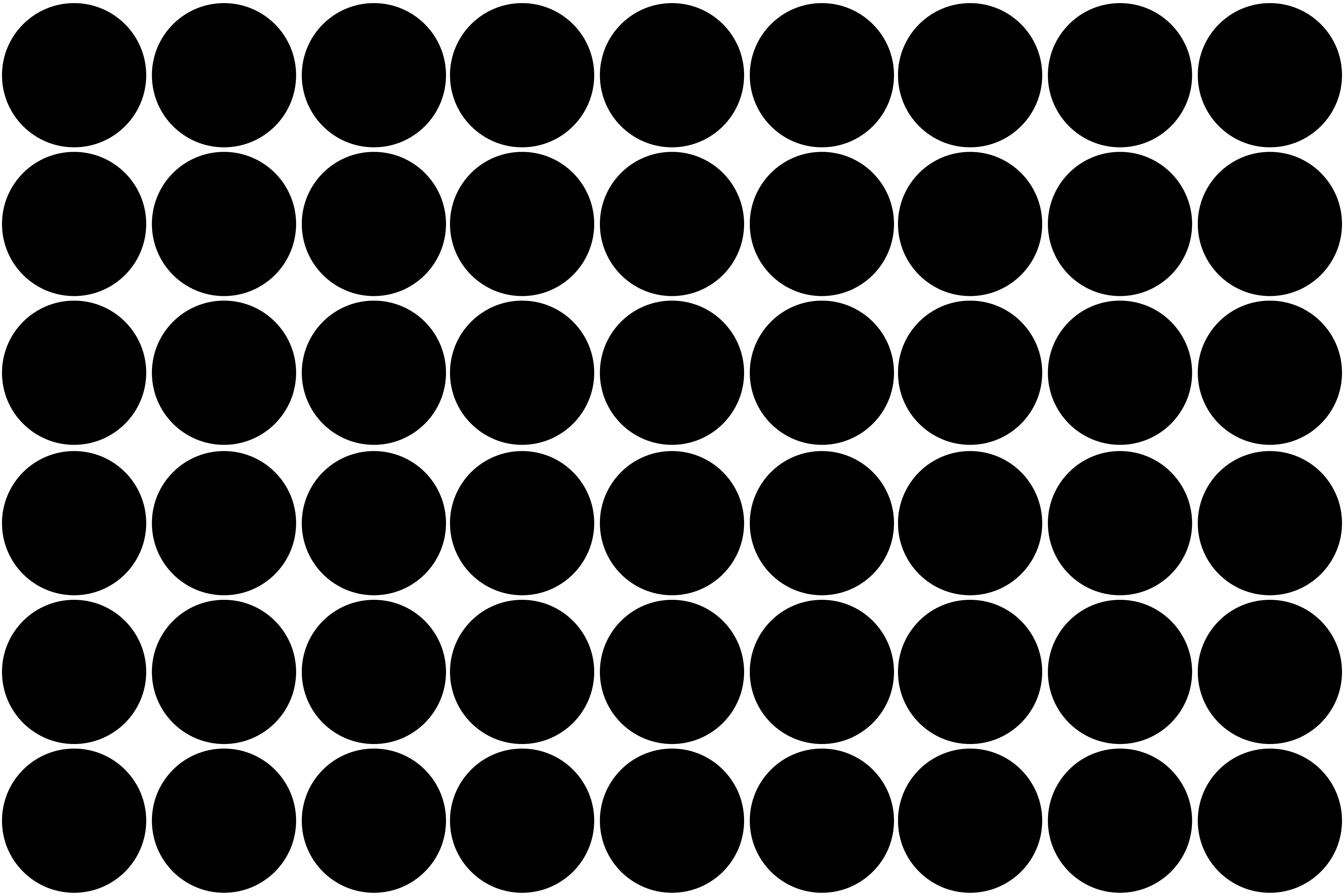 Tapis vinyle géométrique motif de cercle monochrome - TenStickers
