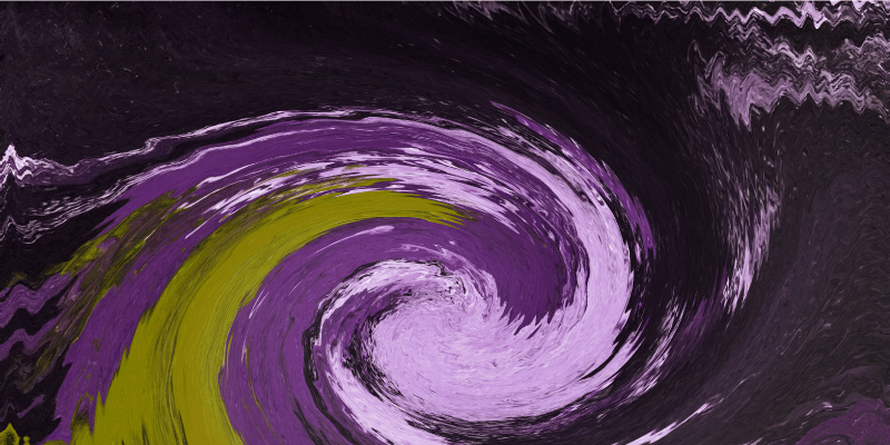 Tapis vinyle ado flux de couleurs en spirale - TenStickers