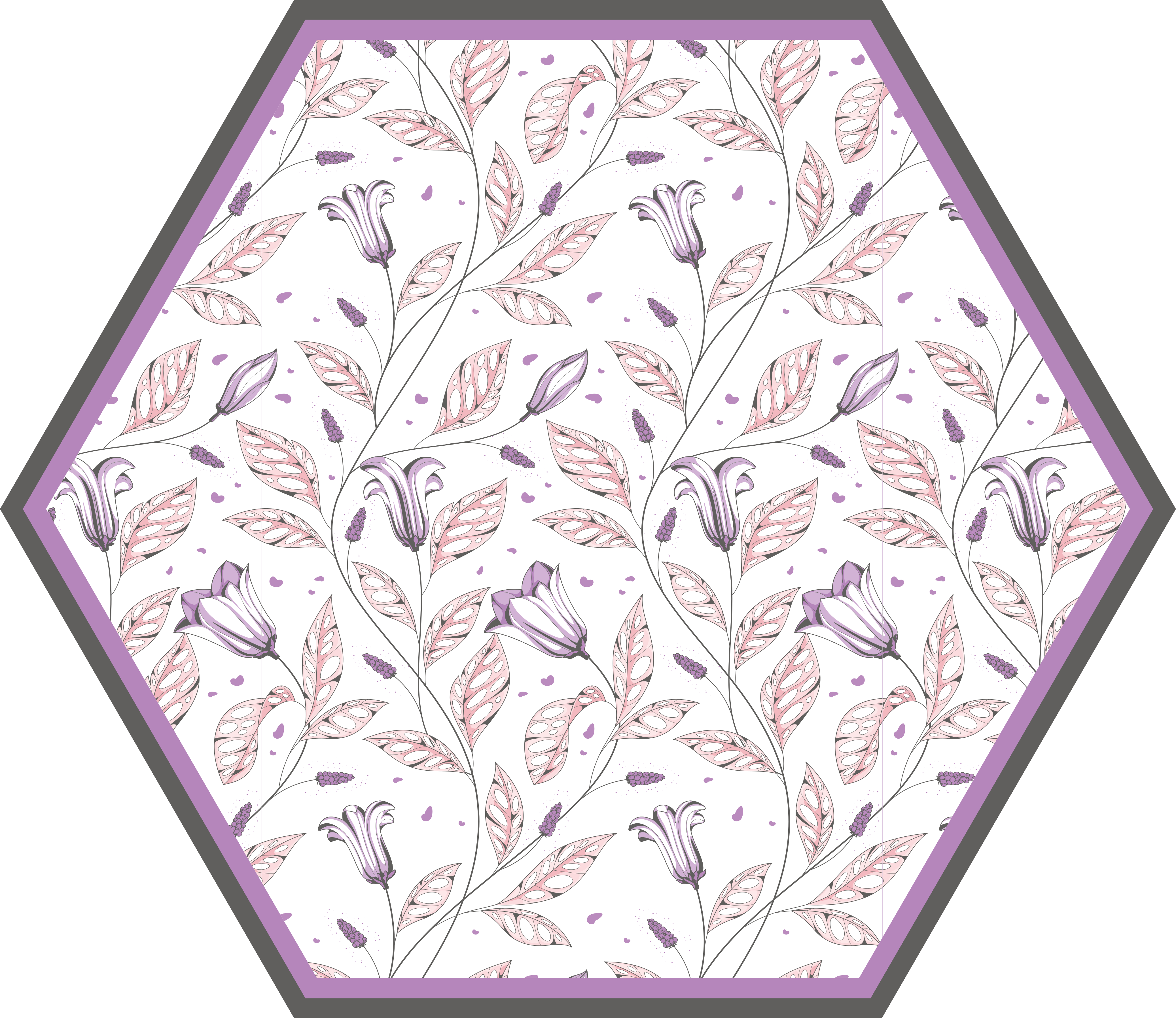 Tapis vinyle plantes élément botanique élégant - TenStickers