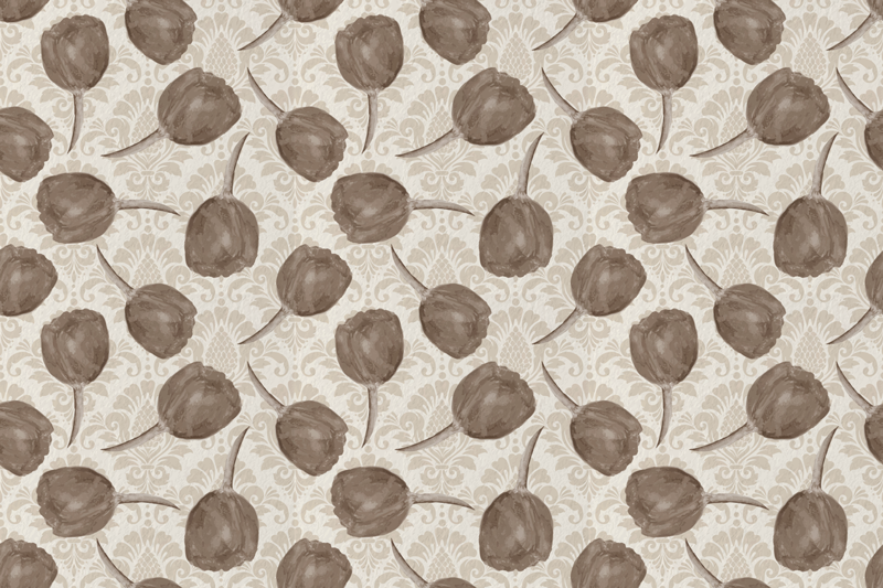 Tapis vinyle plantes doux motif botanique - TenStickers