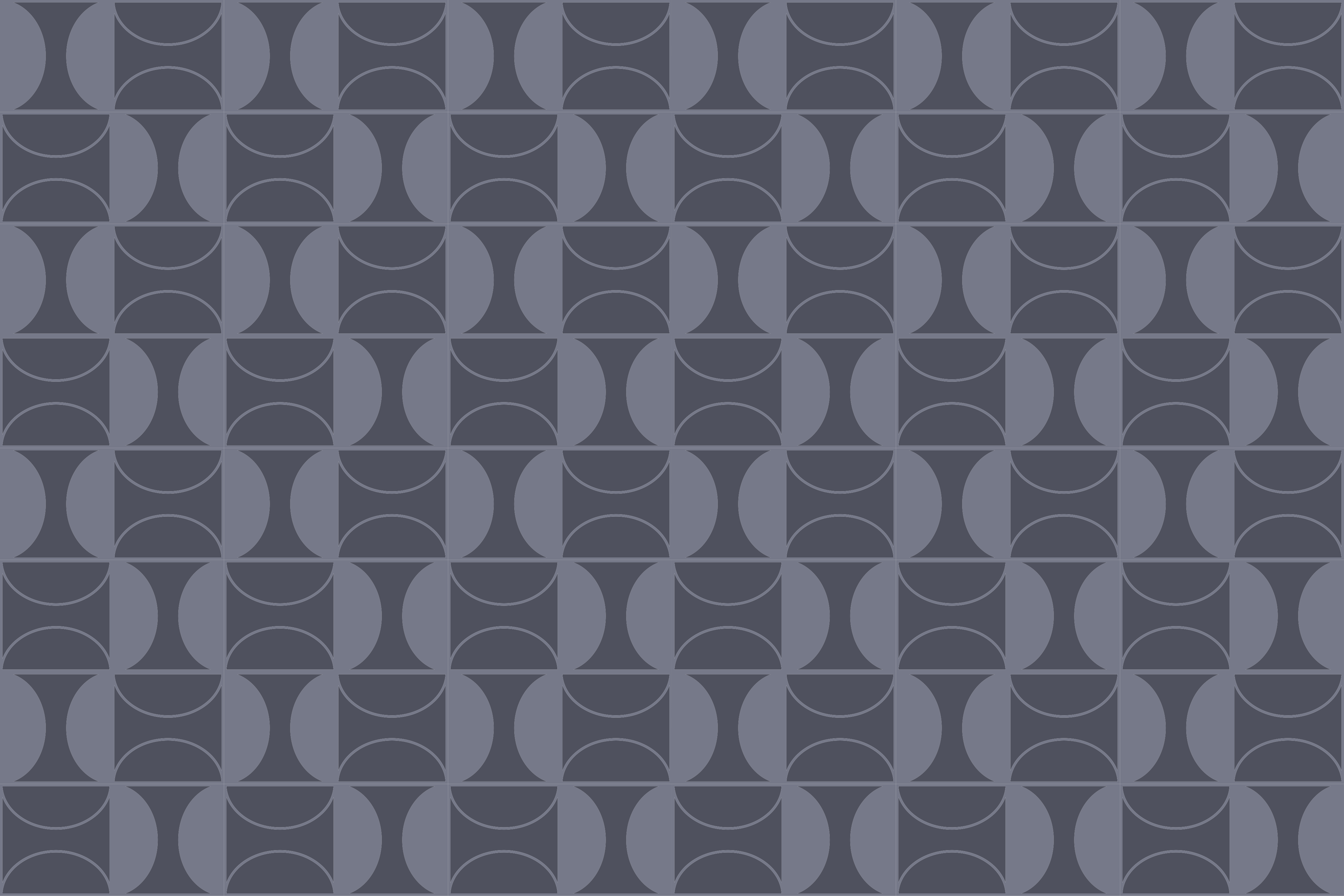 Tapis vinyle géométrique style à motifs circulaires - TenStickers