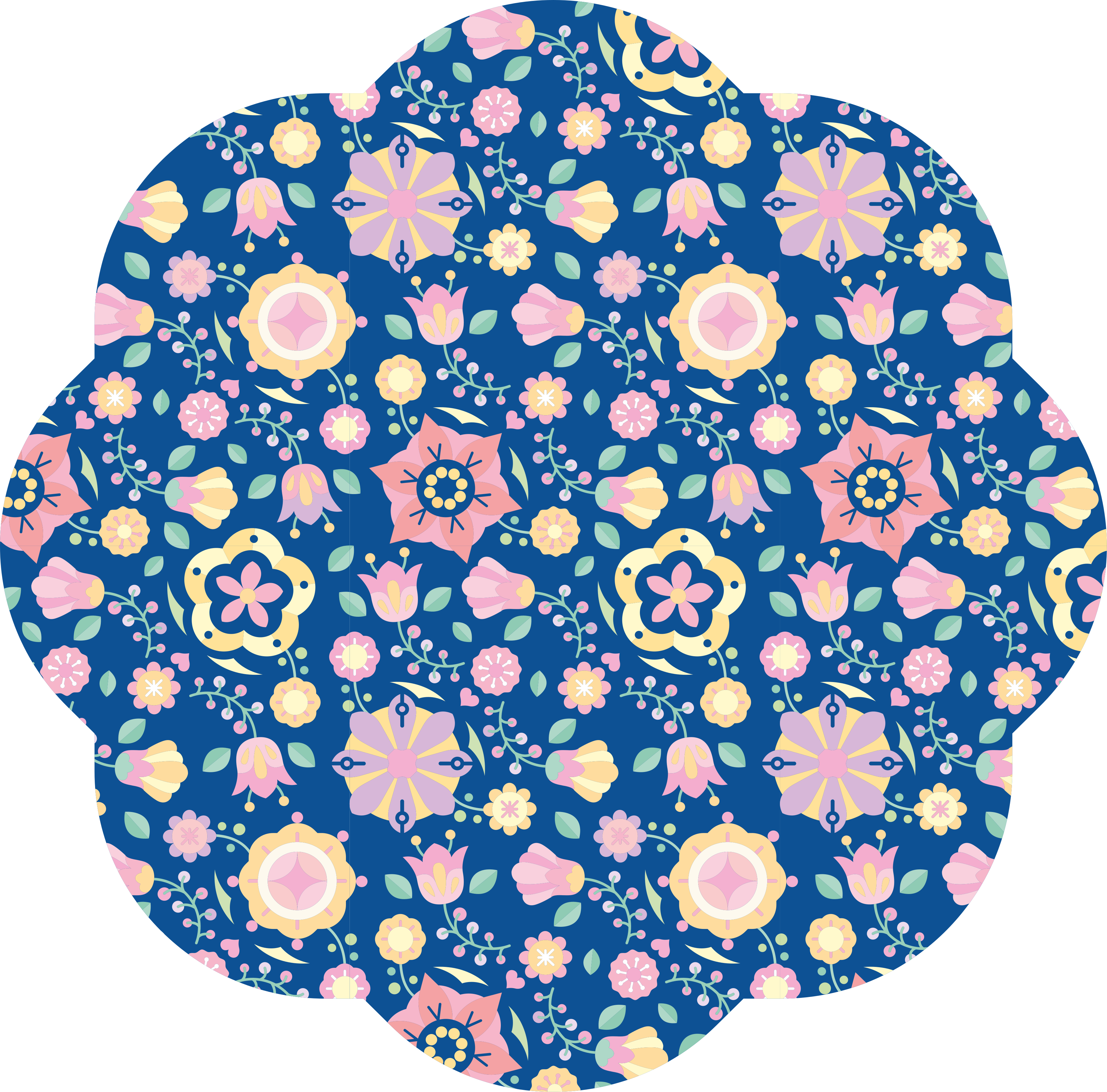 Tapis vinyle plantes bonheur botanique - TenStickers