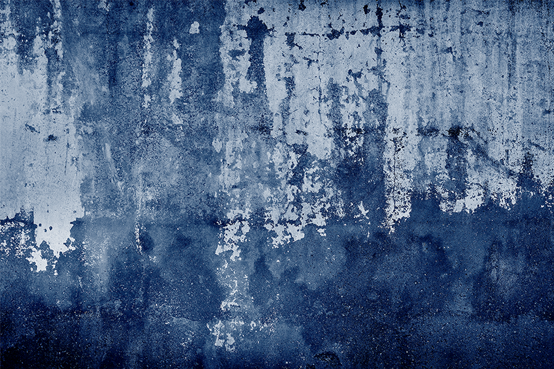 Tapis vinyle salon Look usé bleu "style industriel" - TenStickers