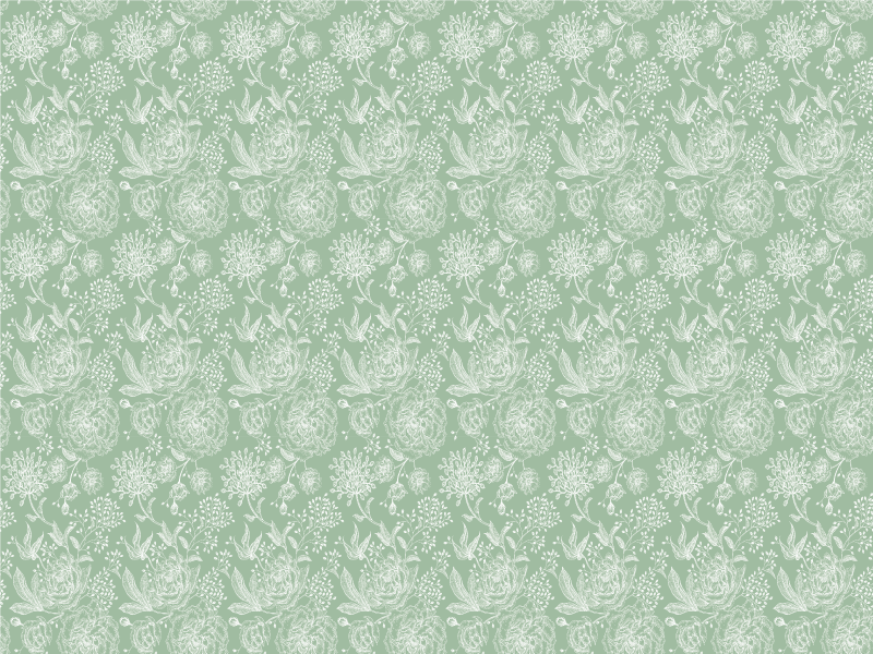 Tapis vinyle salon plantes surface d'élégance florale - TenStickers