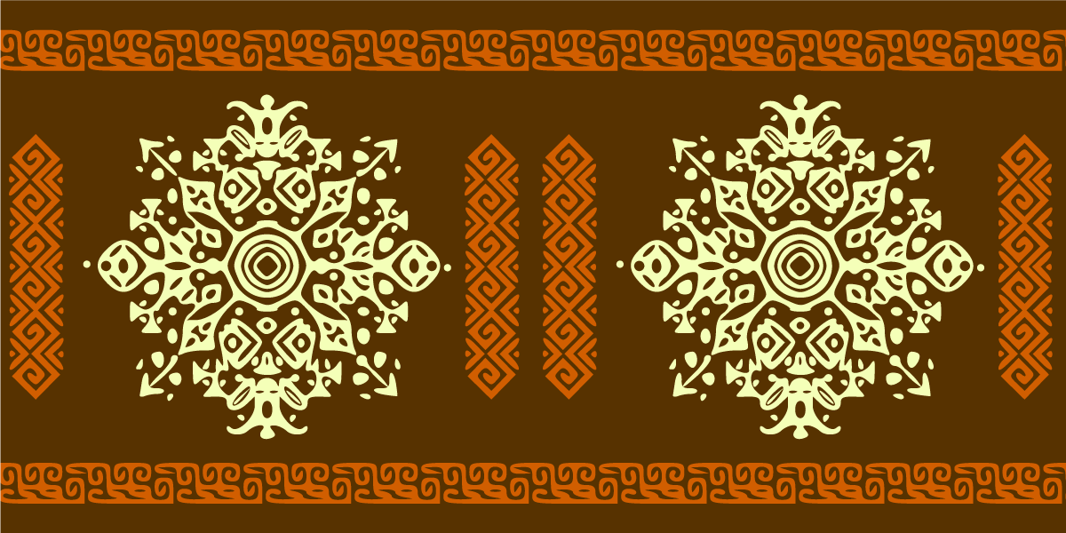 Tapis vinyle mandala motif ensemble - TenStickers