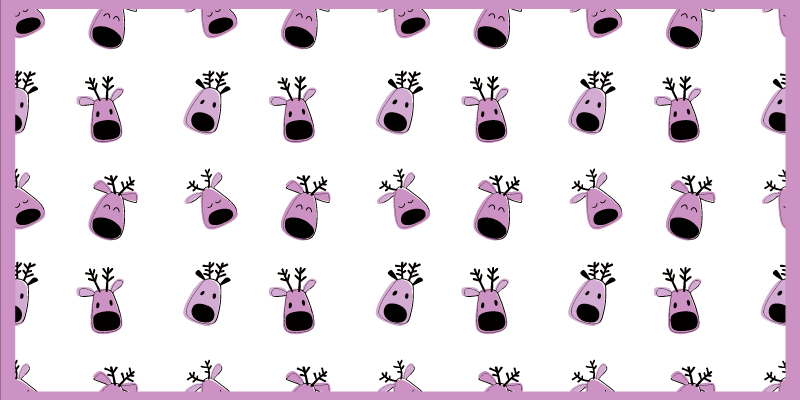 Tapis vinyle bébé illustrations de rennes - TenStickers