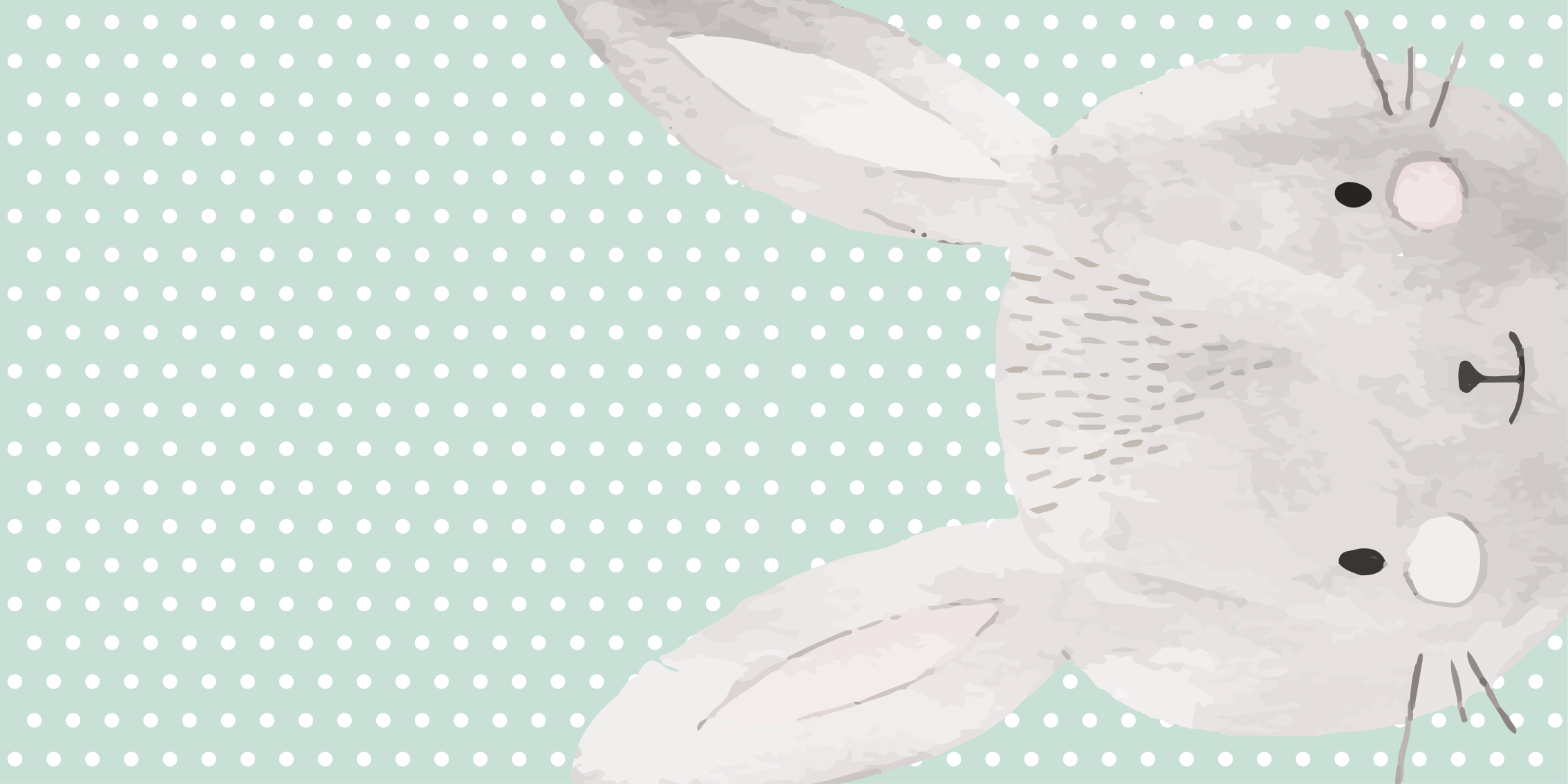 Tapis vinyle bébé illustration de lapin - TenStickers